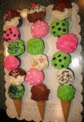 Ice cream cone cupcakes