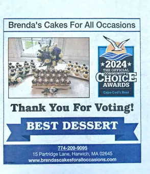 Thank you for voting flyer: Best Dessert, 2024 Community's Choice Awards
