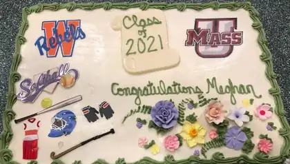 Graduation sheet cake